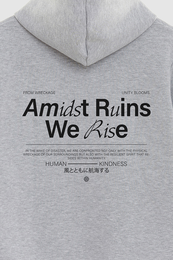 HOODIE ESTAMPADO URBAN AMIDST RUINS