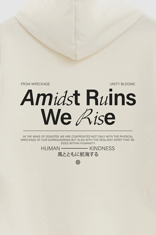 HOODIE ESTAMPADO URBAN AMIDST RUINS