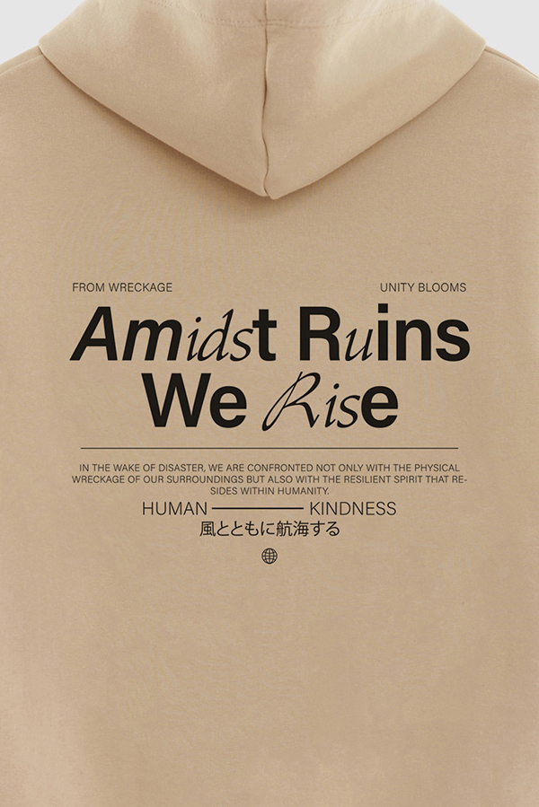 HOODIE ESTAMPADO URBAN AMIDST RUINS