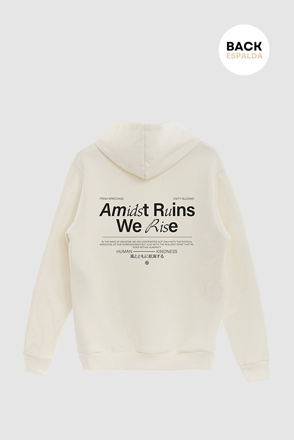 HOODIE ESTAMPADO URBAN AMIDST RUINS