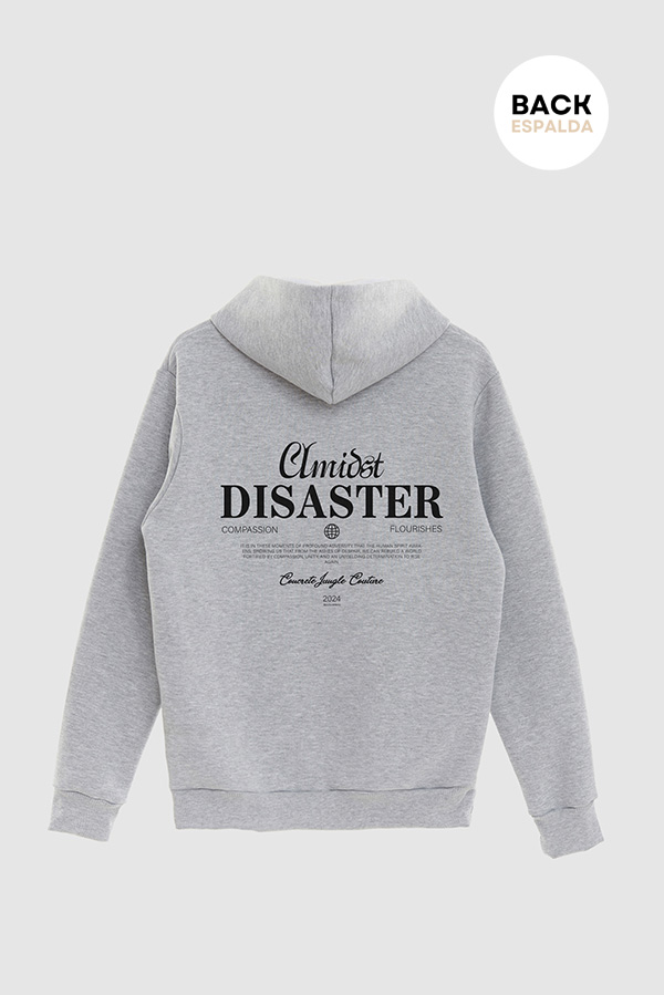HOODIE ESTAMPADO URBAN AMIDST DISASTER