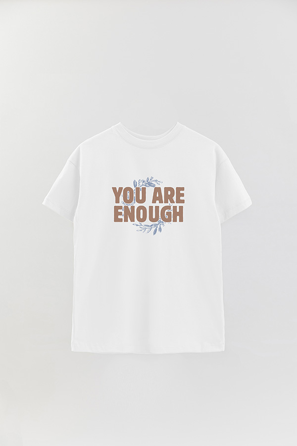 REMERA OVER ESTAMPADA YOU ARE ENOUGH