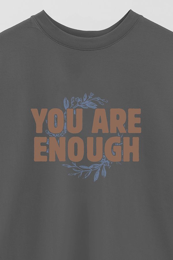 REMERA OVER ESTAMPADA YOU ARE ENOUGH