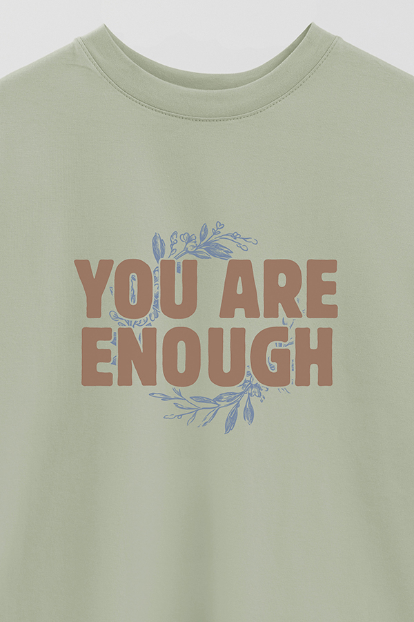 REMERA OVER ESTAMPADA YOU ARE ENOUGH
