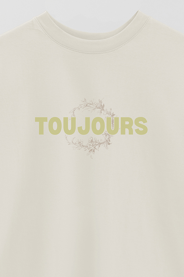 REMERA OVER ESTAMPADA TOUJOURS