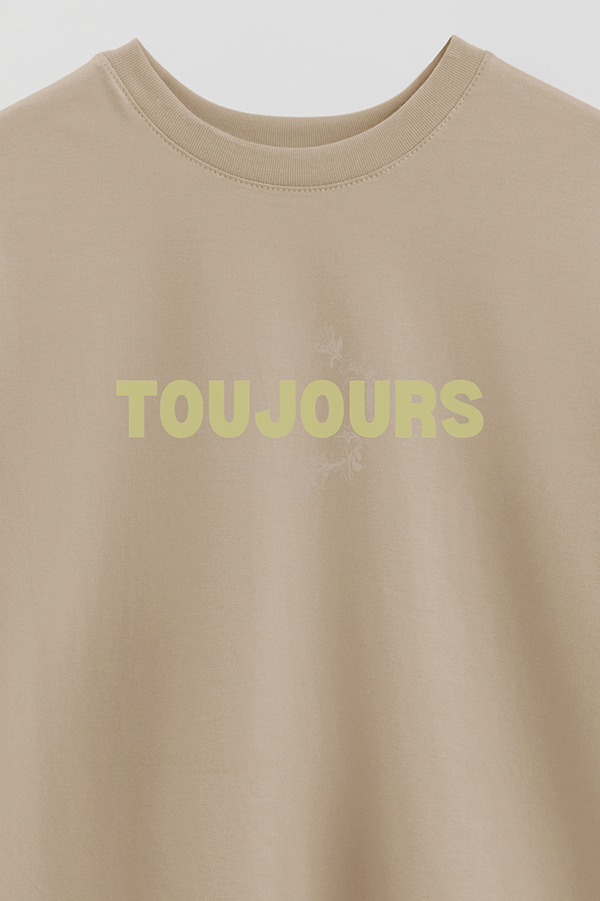 REMERA OVER ESTAMPADA TOUJOURS