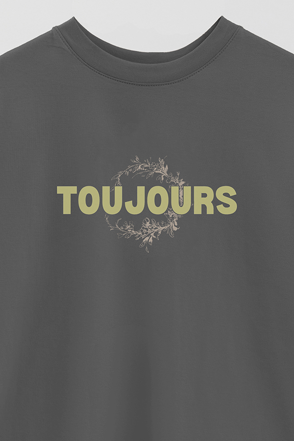 REMERA OVER ESTAMPADA TOUJOURS