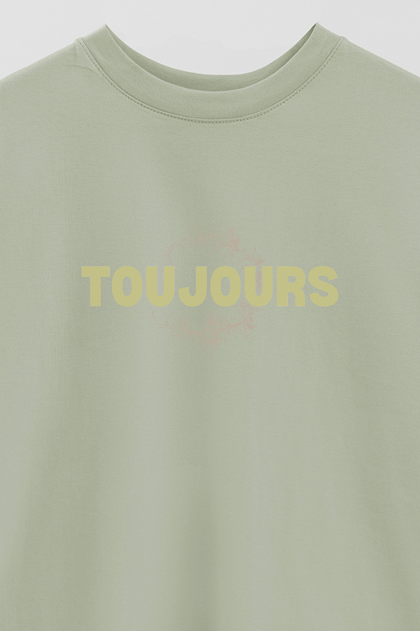 REMERA OVER ESTAMPADA TOUJOURS