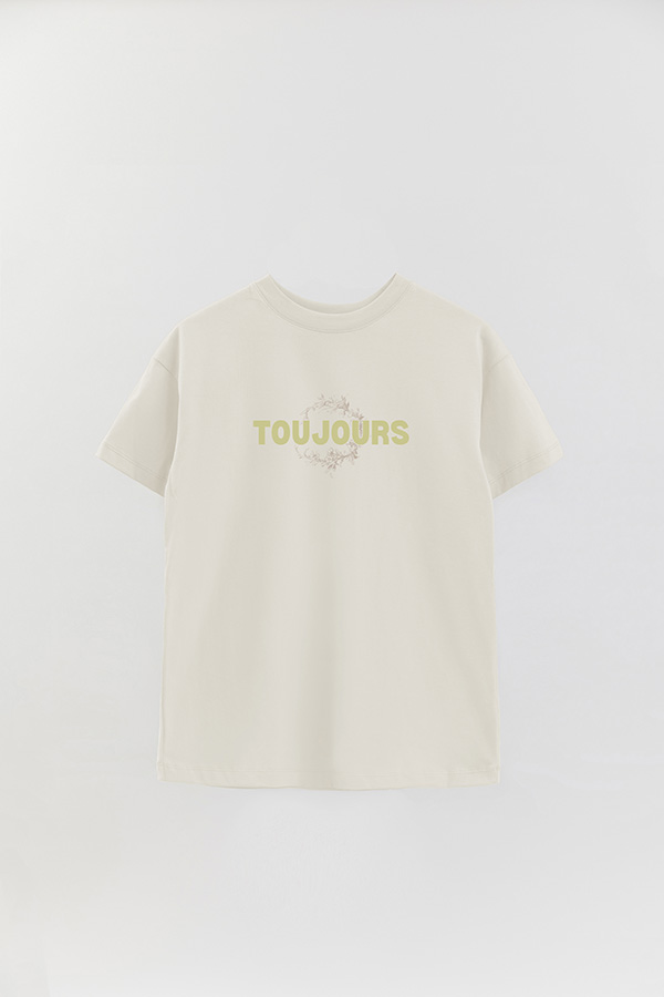 REMERA OVER ESTAMPADA TOUJOURS