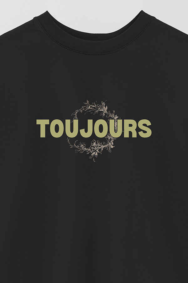 REMERA OVER ESTAMPADA TOUJOURS