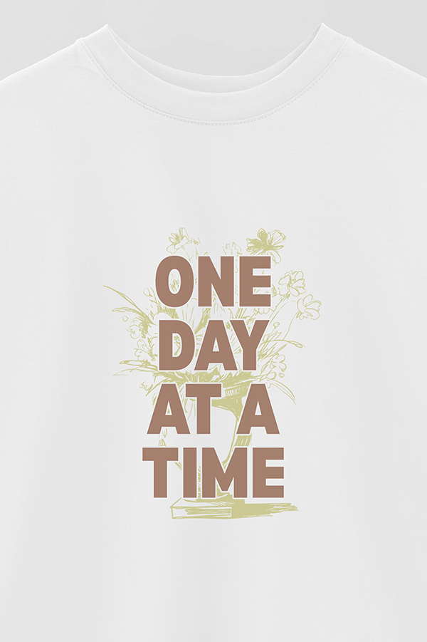 REMERA OVER ESTAMPADA ONE DAY