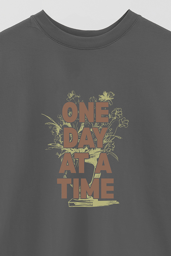 REMERA OVER ESTAMPADA ONE DAY