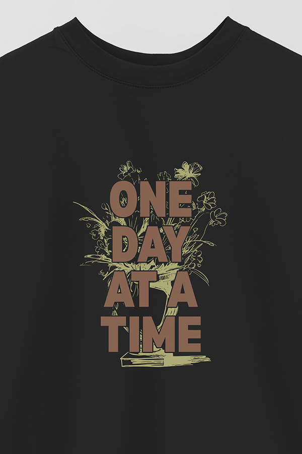 REMERA OVER ESTAMPADA ONE DAY