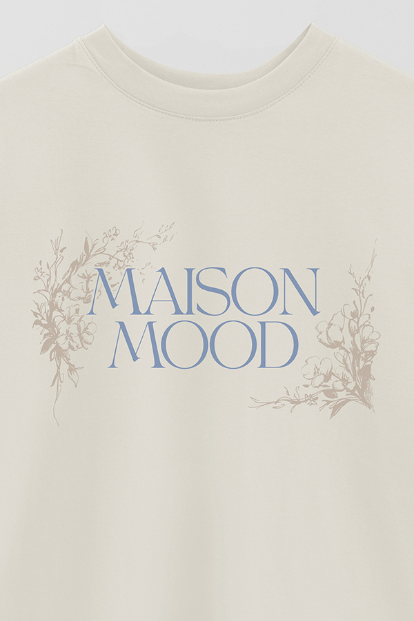 REMERA OVER ESTAMPADA MAISON MOOD