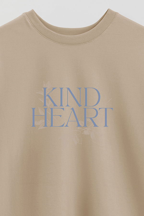 REMERA OVER ESTAMPADA KIND HEART