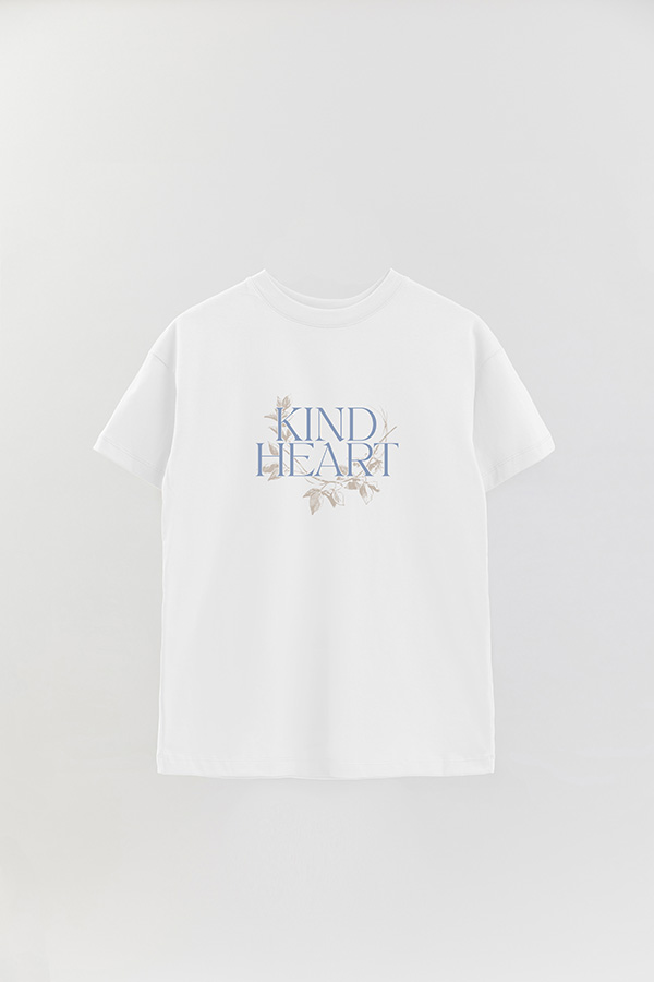 REMERA OVER ESTAMPADA KIND HEART