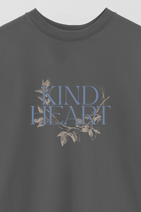 REMERA OVER ESTAMPADA KIND HEART