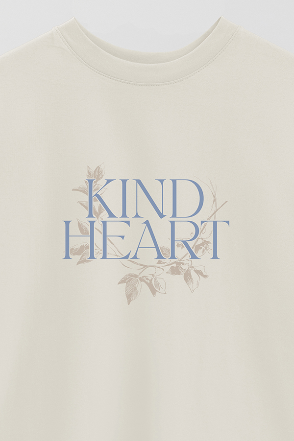 REMERA OVER ESTAMPADA KIND HEART