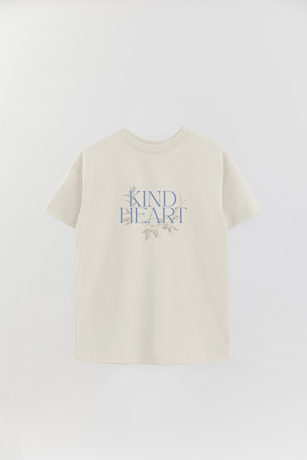REMERA OVER ESTAMPADA KIND HEART