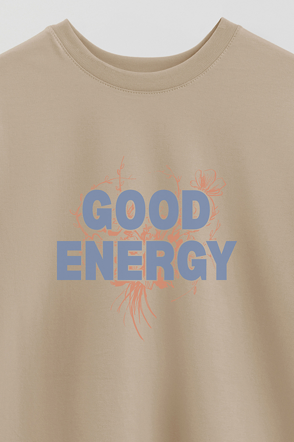 REMERA OVER ESTAMPADA GOOD ENERGY