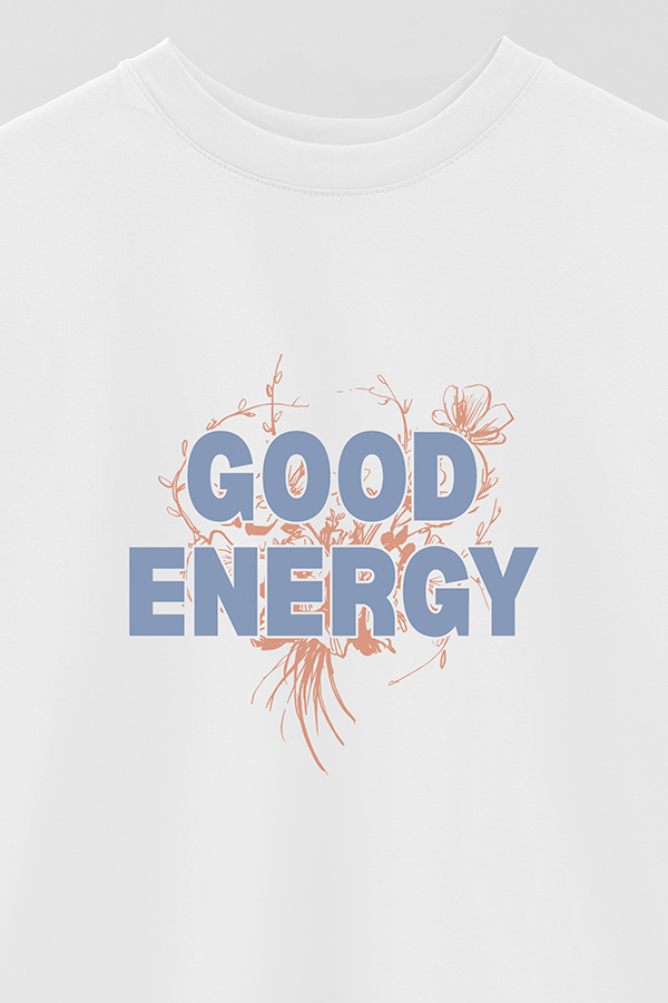 REMERA OVER ESTAMPADA GOOD ENERGY