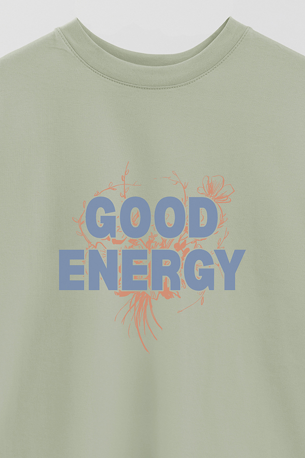 REMERA OVER ESTAMPADA GOOD ENERGY