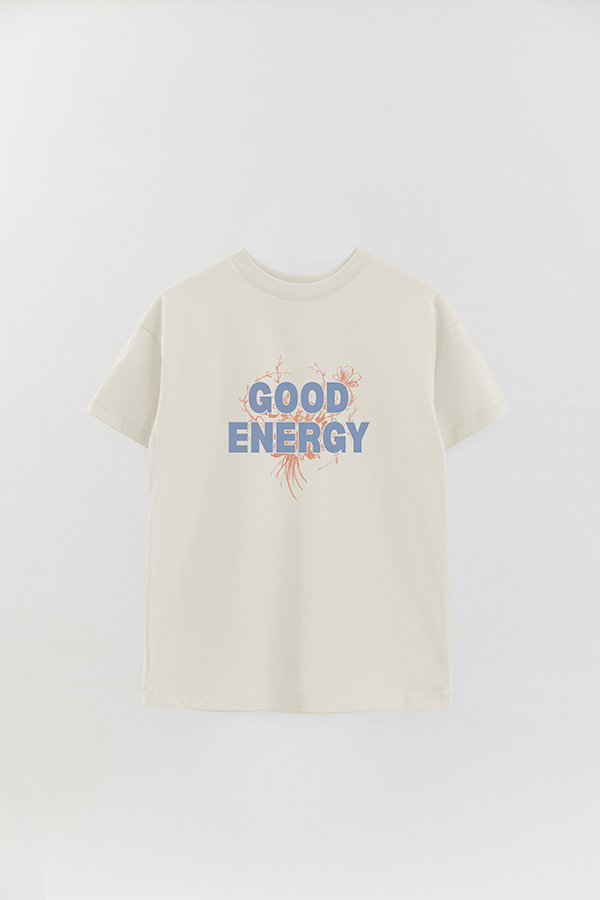 REMERA OVER ESTAMPADA GOOD ENERGY