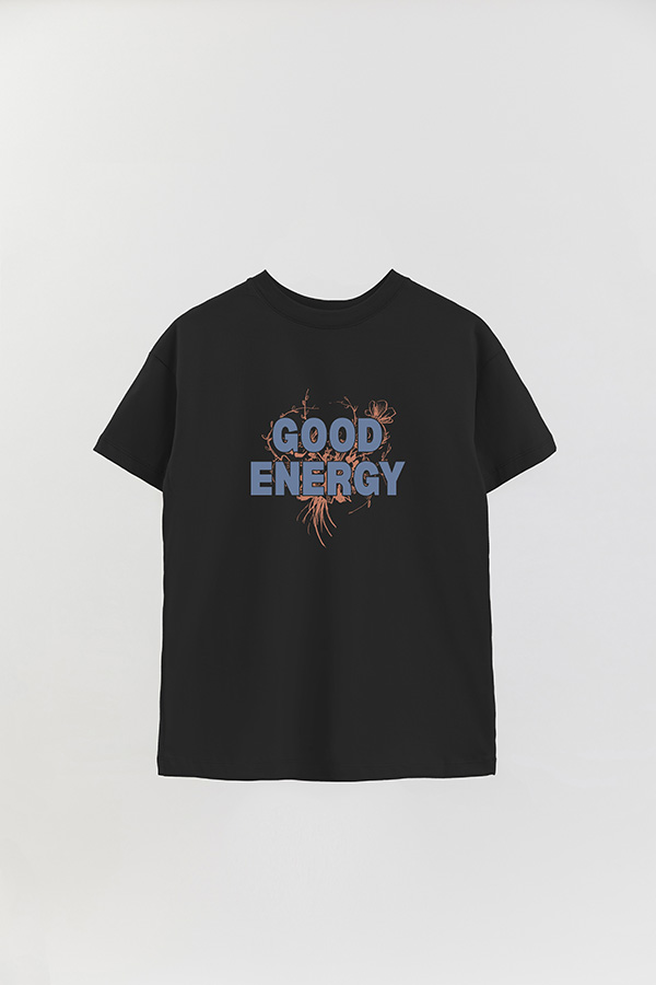 REMERA OVER ESTAMPADA GOOD ENERGY