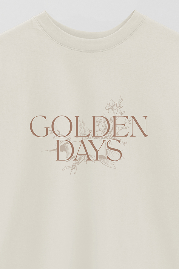 REMERA OVER ESTAMPADA GOLDEN DAYS