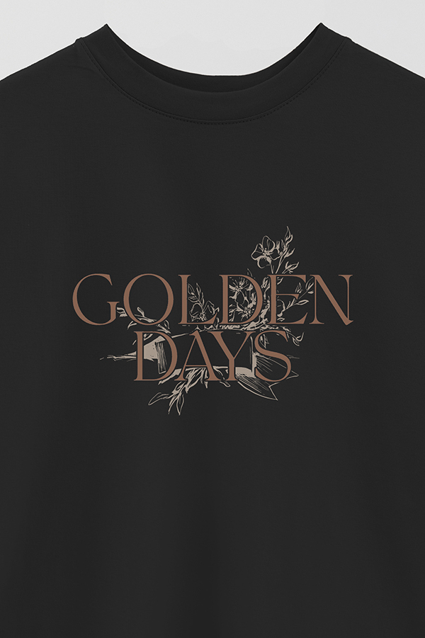 REMERA OVER ESTAMPADA GOLDEN DAYS