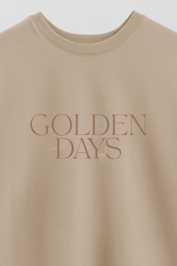 REMERA OVER ESTAMPADA GOLDEN DAYS