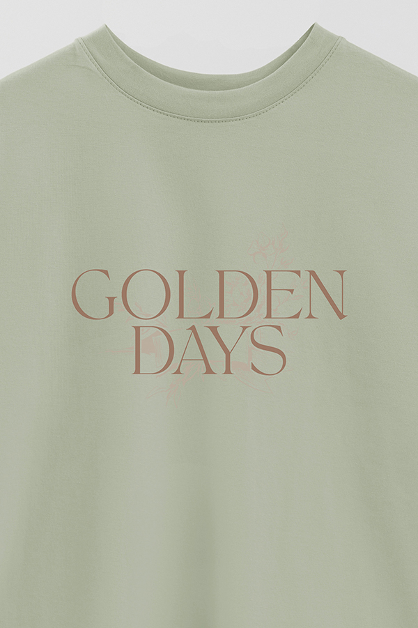 REMERA OVER ESTAMPADA GOLDEN DAYS