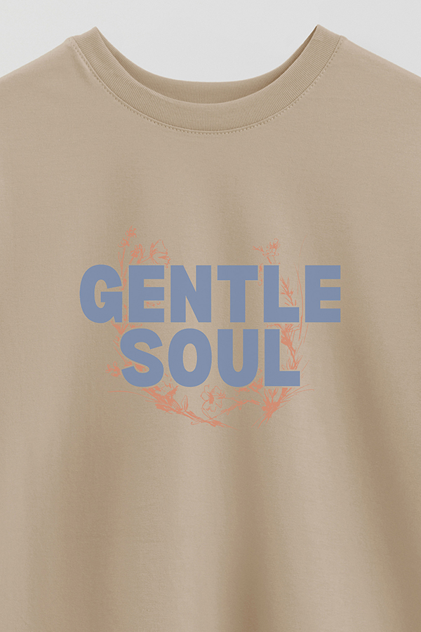 REMERA OVER ESTAMPADA GENTLE SOUL