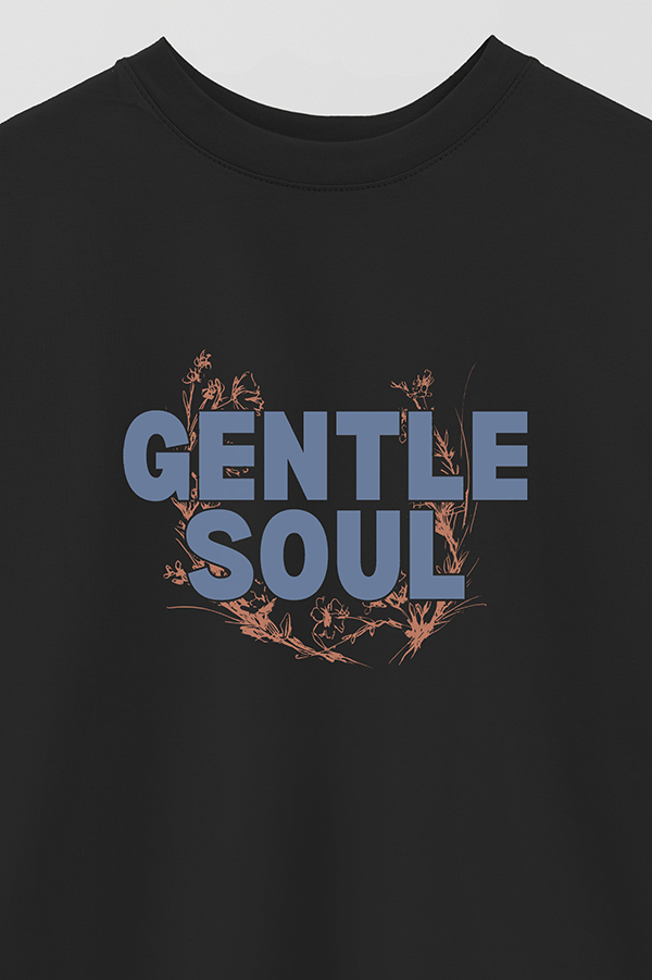 REMERA OVER ESTAMPADA GENTLE SOUL
