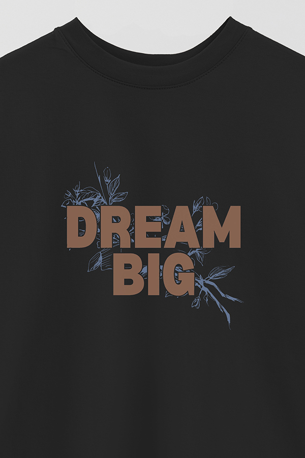 REMERA OVER ESTAMPADA DREAM BIG