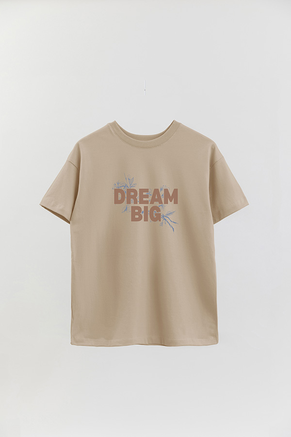 REMERA OVER ESTAMPADA DREAM BIG