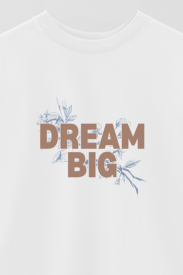 REMERA OVER ESTAMPADA DREAM BIG