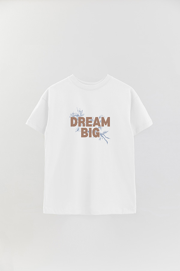 REMERA OVER ESTAMPADA DREAM BIG