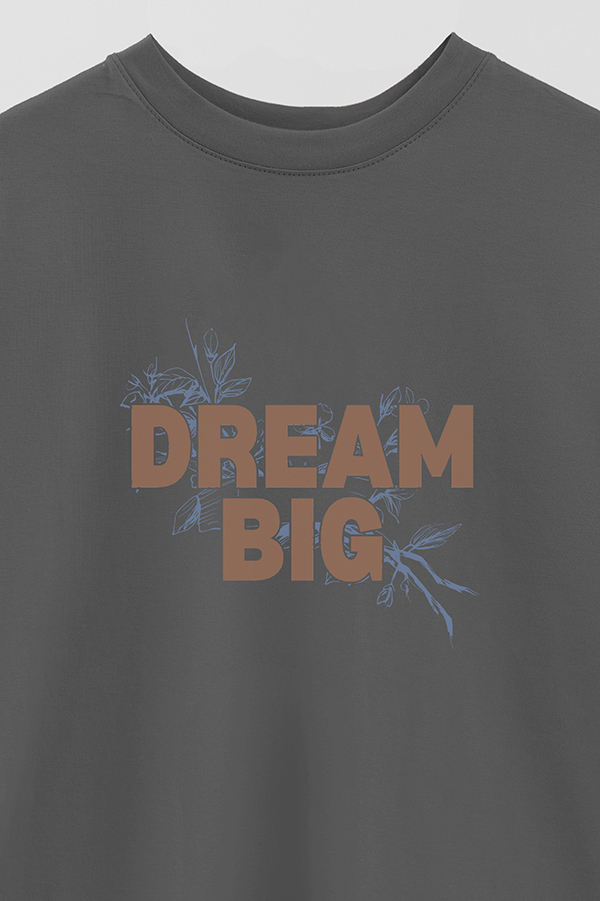 REMERA OVER ESTAMPADA DREAM BIG