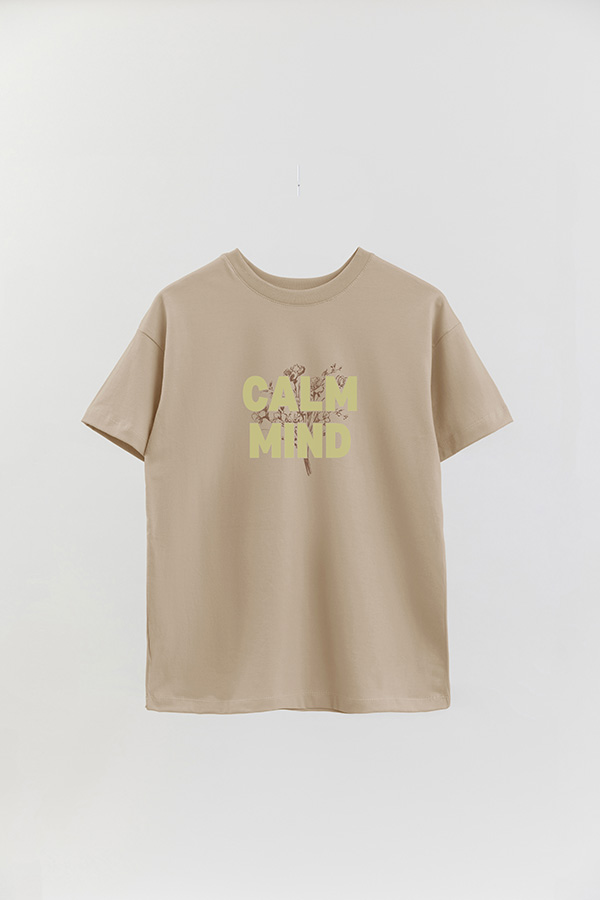 REMERA OVER ESTAMPADA CALM MIND