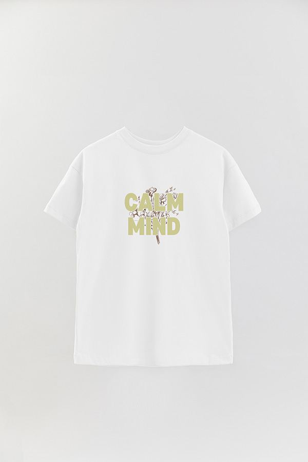 REMERA OVER ESTAMPADA CALM MIND