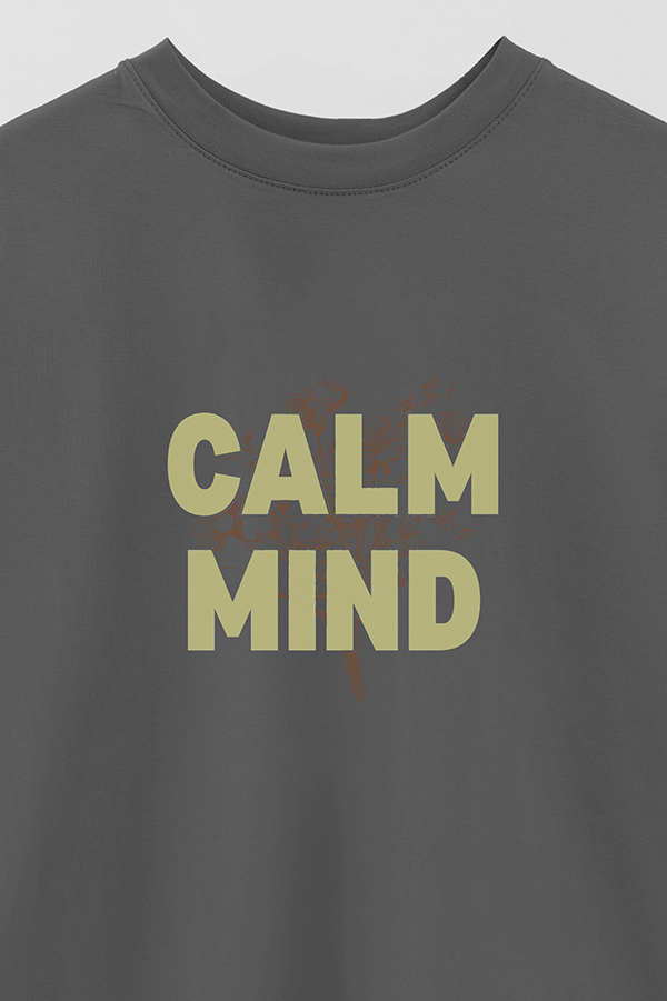 REMERA OVER ESTAMPADA CALM MIND