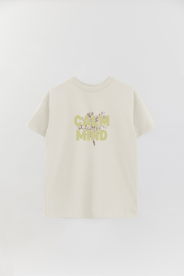 REMERA OVER ESTAMPADA CALM MIND