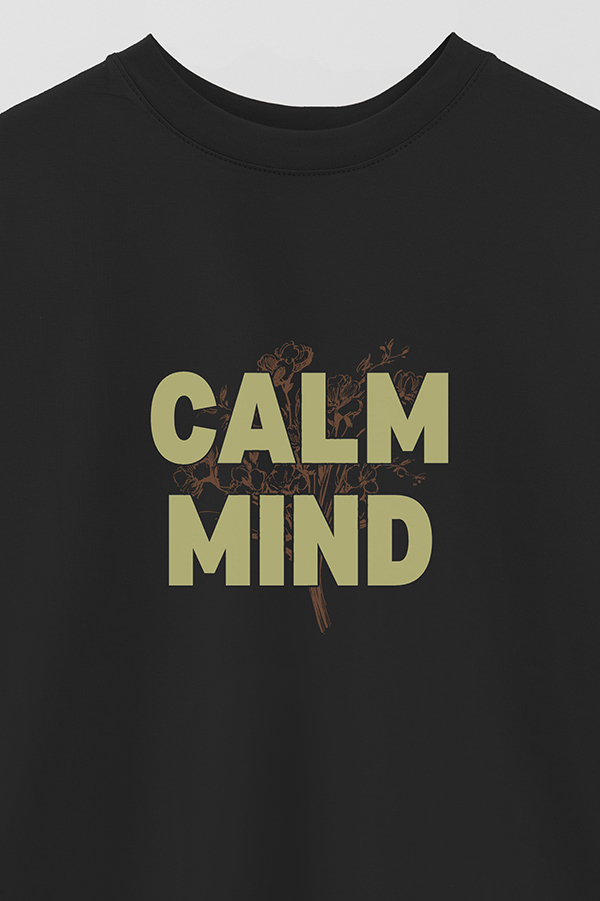 REMERA OVER ESTAMPADA CALM MIND