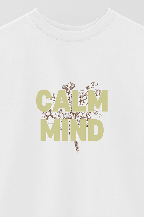REMERA OVER ESTAMPADA CALM MIND