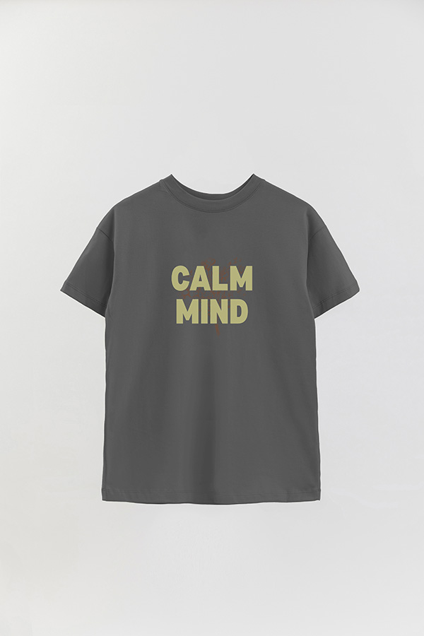 REMERA OVER ESTAMPADA CALM MIND