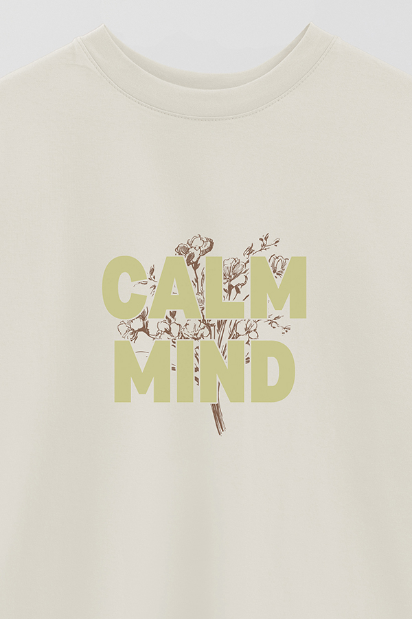 REMERA OVER ESTAMPADA CALM MIND