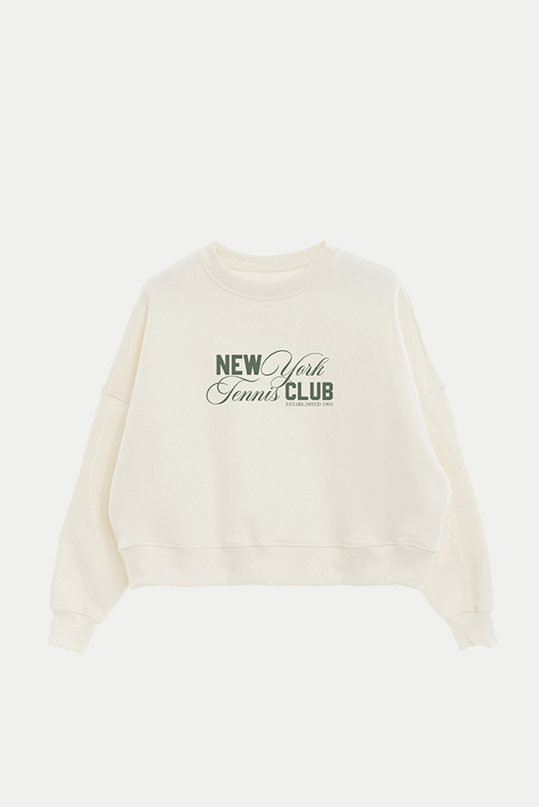 BUZO CROP ESTAMPADO NEW YORK TENNIS