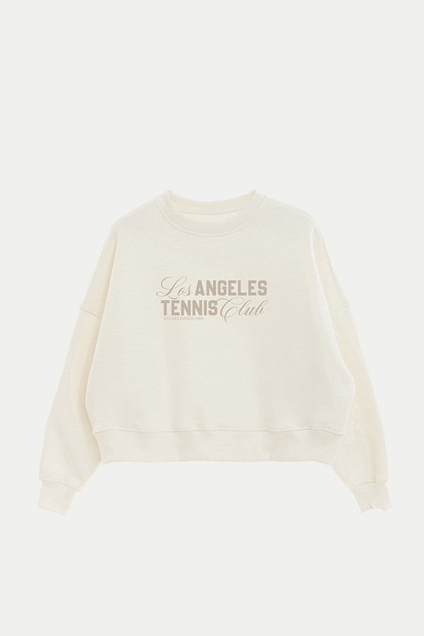 BUZO CROP ESTAMPADO LOS ANGELES TENNIS