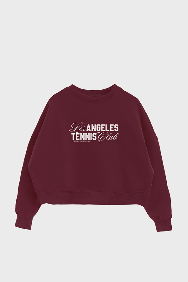 BUZO CROP ESTAMPADO LOS ANGELES TENNIS